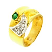 Anello Damiani Donna in Oro giallo Smeraldo 0.26 Ct DA0252A-15 - DA0252A-15